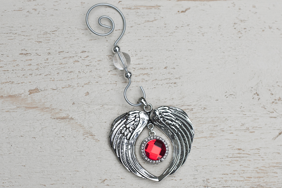 Angel Wings Birthstone Ornament