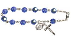 Sterling Silver Rosary Bracelet - September