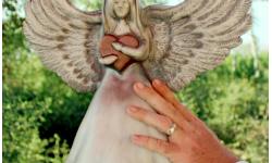 Handmade Angel Urn Sculpture