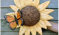 Handmade Sunflower Urn