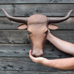 Handmade Longhorn Bull Urn