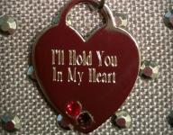 I'll Hold You In My Heart Sterling Silver Pendant (add up to 3 birthstones)