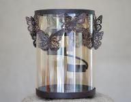 Butterfly Hurricane Tealight Candleholder Butterfly Hurricane Tealight Candleholder