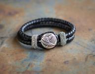 Angel Wings Leather Bracelet Angel Wings Leather Bracelet