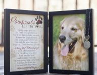 Pawprints Left by You Memorial Frame Pawprints Left by You Memorial Frame