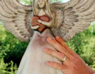 Handmade Angel Urn Sculpture