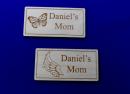 Magnetic Name Badge, engraved with loved one's name, personalized badges